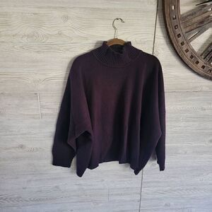 Eskandar Cashmere Monk Sweater Purple/Maroon O/S 2